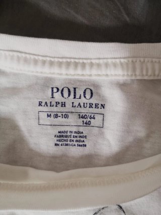 Camiseta Polo Ralph Lauren perro blanco