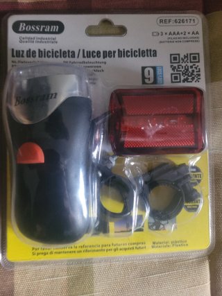 Luz de bicicleta Bossram (delantera y trasera)
