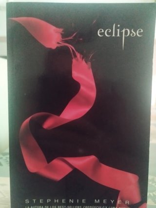 Lote de tres libros de la saga Crepúsculo.