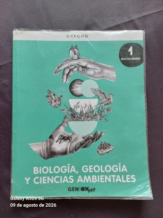 Libro de Biología,Geolog. y Cien. 1° Bach Oxford