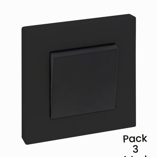 Pack 3 Interruptores Legrand Niloé Step Antracita