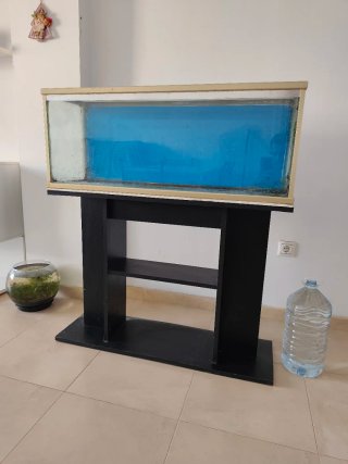 Acuario 120L con mesa y tapa cristal