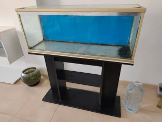 Acuario 120L con mesa y tapa cristal