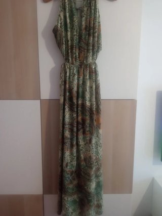Vestido largo Zara estampado S