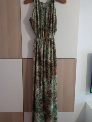 Vestido largo Zara estampado S