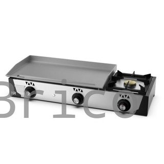 Plancha Gas Acero Laminado + Fogón Serie 100 - PLC8100F