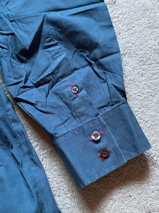 Camicia uomo Payper blu petrolio manica lunga XL