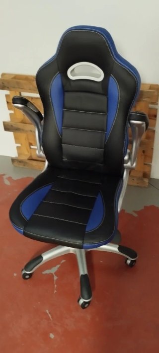 Silla Gaming Negra y Azul