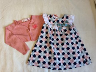 Conjunto Vestido y Chaquetita Talla 2 años