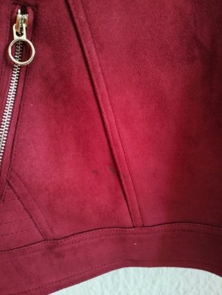 Chaqueta ante burdeos