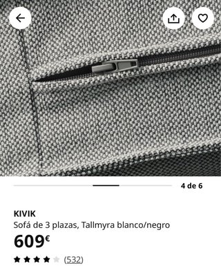 Sofá Kivik Ikea 3 plazas
