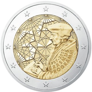 Moneda 2€ Austria 2022 Erasmus UNC