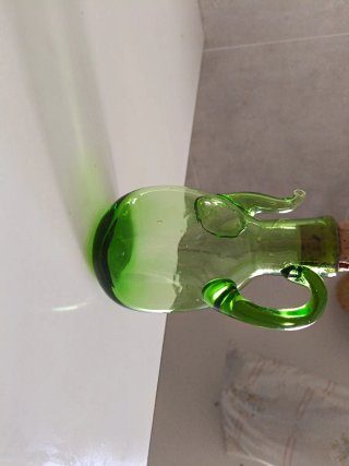 Aceitera Vinagrera Vintage Vidrio Verde
