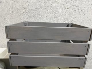 Caja de madera IKEA GRIS 46x31x25cm