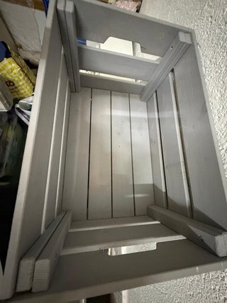 Caja de madera IKEA GRIS 46x31x25cm