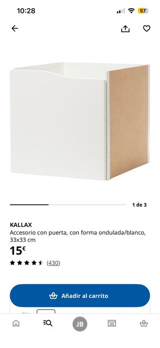 Estantería Kallax 8 cubos + accesorios