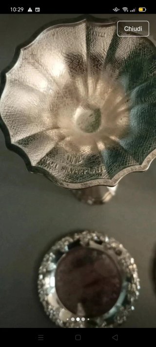 Sottobicchieri e monofiore in silver e cristallo