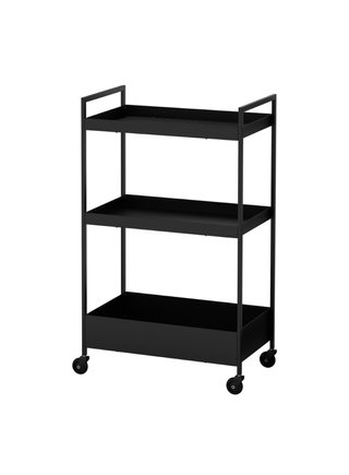 Carrito Auxiliar Metálico Negro Ikea