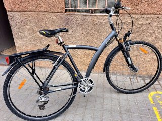 Bicicleta de paseo Btwin Negra