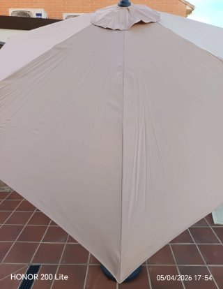Sombrilla Jardín Beige 3m NUEVO