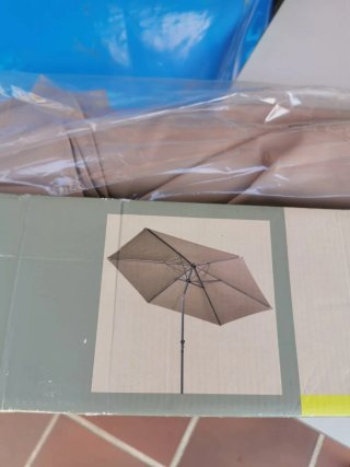 Sombrilla Jardín Beige 3m NUEVO