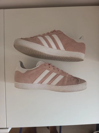 Zapatillas Adidas Gazelle Rosa y Blanco