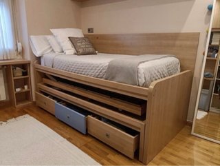 Cama nido con almacenaje