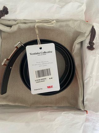 Cinturón Hermes Auténtico Naranja