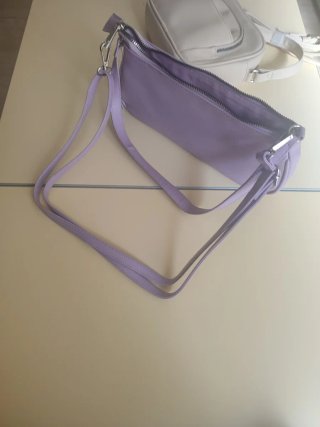 Bolsos mujer beige y morado