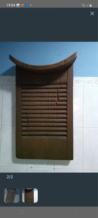 Tabla de lavar antigua de madera