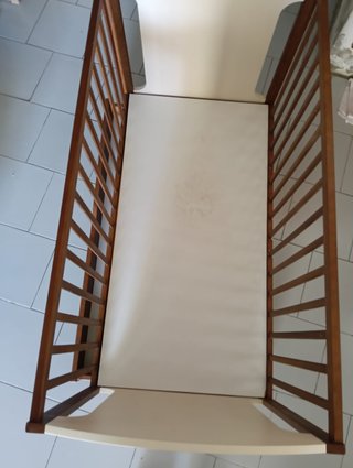 Cuna bebé madera con cajón