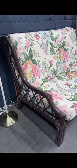 Sofá 2 plazas floral retro
