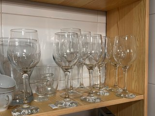 Copas de cristal transparentes juego de 8