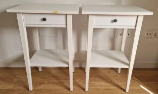 Mesitas de noche blancas Ikea (2 unidades)