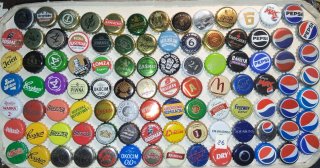 Chapas de cerveza y refrescos