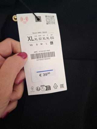 Vestido camisero Zara negro XL