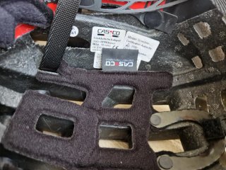 Casco Ciclismo Marca Cas-co Negro/Rojo