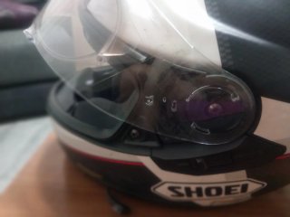 Casco Shoei GT-AIR Negro con Rayas