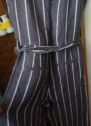 Mono Massimo Dutti Lino Rayas