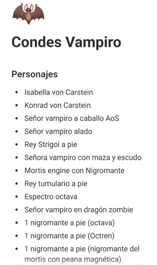 Gran ejército Condes Vampiro TOW