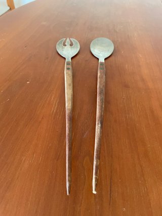 Juego de cubiertos para servir ensalada (vintage)