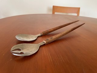 Juego de cubiertos para servir ensalada (vintage)