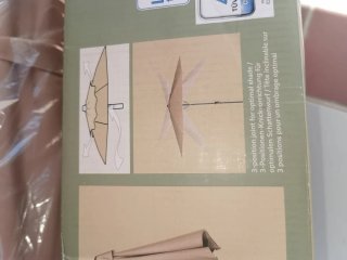 Sombrilla Jardín 3m Beige NUEVO