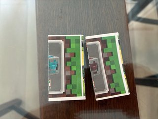 Tarjetas y instrucciones Minecraft Kinder Joy