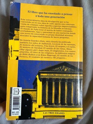 El mundo de Sofía Novela sobre la historia de l...