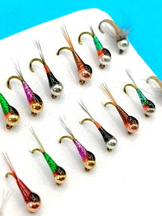 20 Ninfas y Perdigones Pesca Mosca