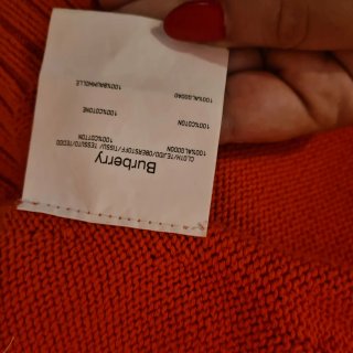 Giacca Burberry cotone arancione