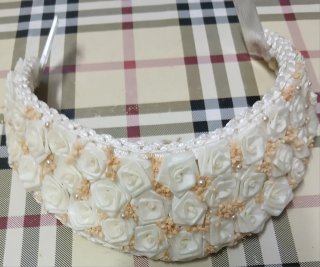 Tiara Novia Flores Secas Vintage 30 Años