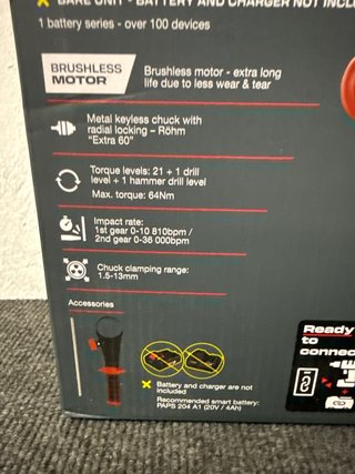 Taladro Percutor Parkside 20V 64Nm