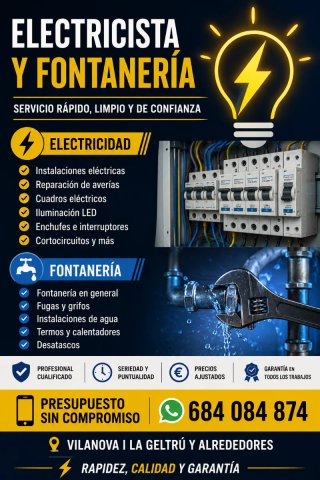 Electricista y fontanero